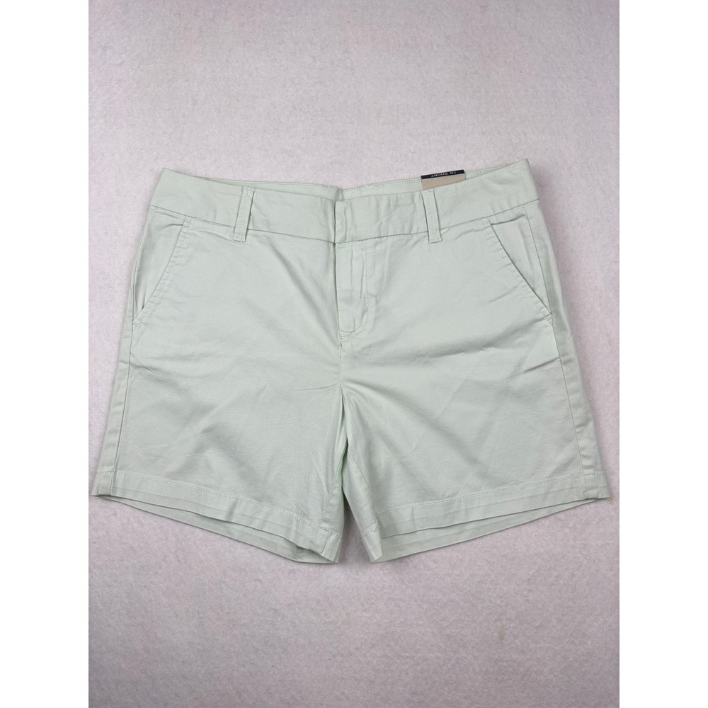 GH Bass Chino Shorts Womens 10 Hook Eye Preppy Mint Green‎